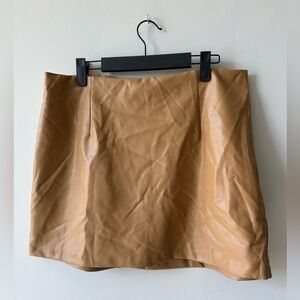 NWT Abercrombie & Fitch leather skort